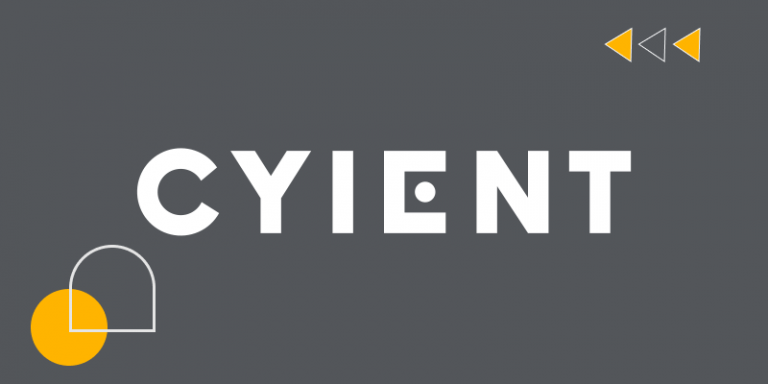 Cyient logo black and white
