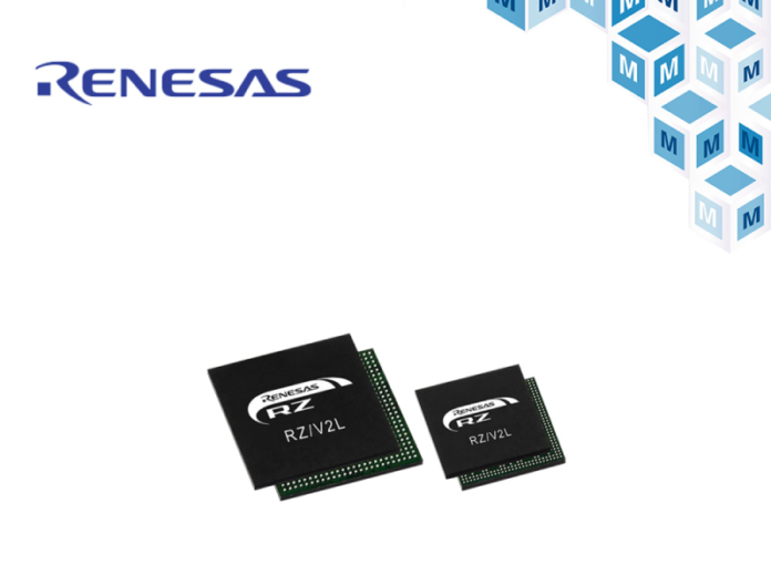 Now at Mouser: Renesas RZ/V2L High Precision MPUs for AI Vision IoT Applications