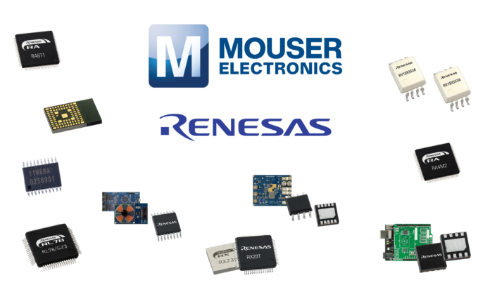 Authorized Distributor Mouser Electronics Stocks Wide Selection of Products from Renesas Companies
