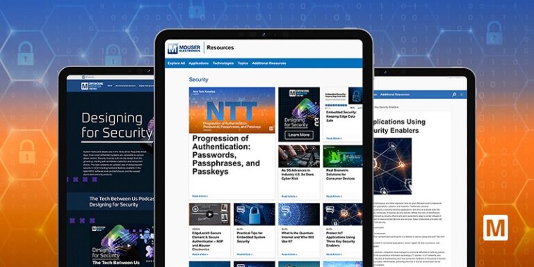 Mouser Explores Cybersecurity Challenges Through Technical Resource Hub