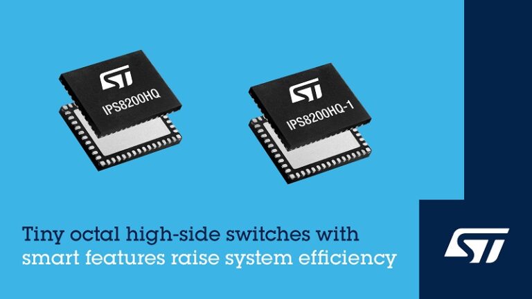 STMicroelectronics’ High-Side Switches Pack Intelligence and Efficiencyin Space-Saving Outline