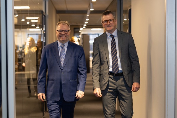 CFO Lars Larsen and CEO Jeppe Frandsen Milestone Systems